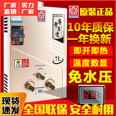 Газовый водонагреватель 【包安装】家用燃气热水器液化气煤气天然气低免水压即热式洗澡 Zuanshihua