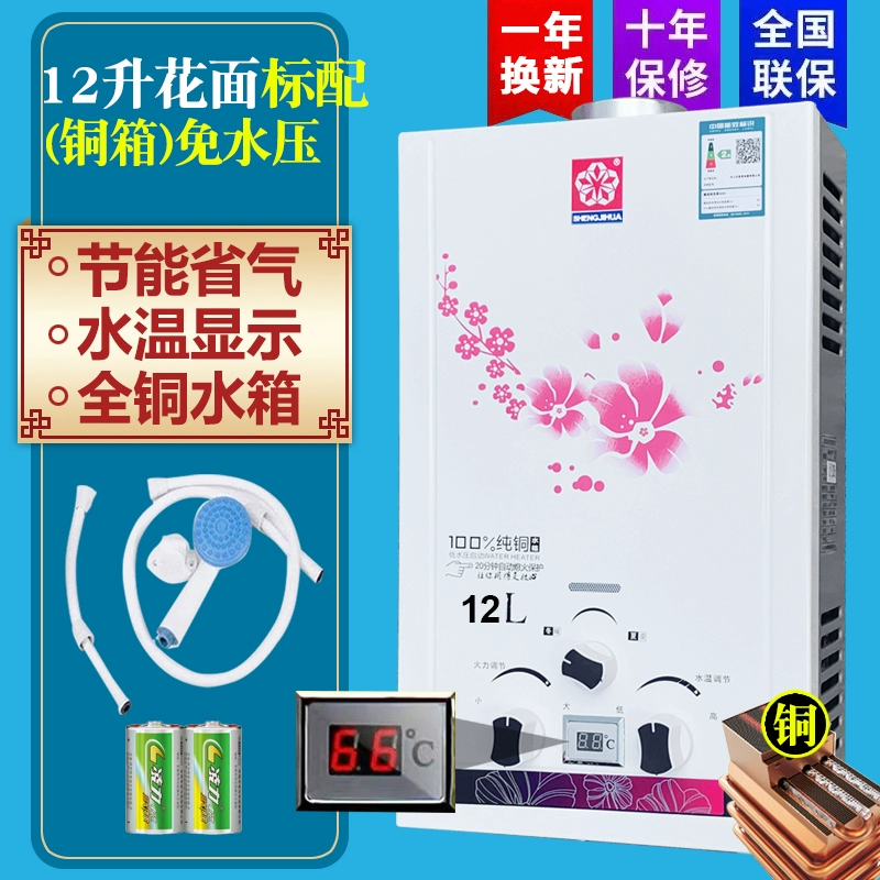 10 lít hộ gia đình máy nước nóng gas khí dầu mỏ hóa lỏng khí đốt tự nhiên áp suất nước thấp phòng tắm nước nóng tức thì cho thuê phòng máy lọc nước nóng lạnh mini 