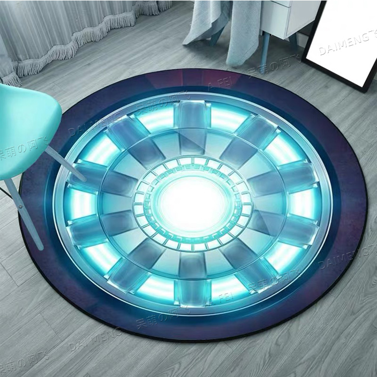 Chaohuo Shop 18originality Chaopai circular lovely Cartoon carpet a living room tea table hanging basket Computer chair room bedroom Earth mat customized