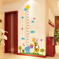 Мультяшный детский ростомер, наклейки на стену, украшение для матери и ребенка, креативный милый макет с животными