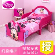 Disney Simple nhựa giường cô gái cậu bé giường công chúa trẻ em với một con cái hàng rào cartoon Giường ngủ trẻ em - Giường