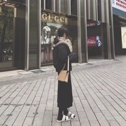 Mùa đông 2018 phiên bản mới của Hàn Quốc với cổ áo lông thú lớn xuống cotton nữ sang trọng ngắn thời trang áo khoác cotton dày - Bông