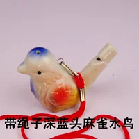 Керамический глубокий воробей водяной птица (с веревкой)