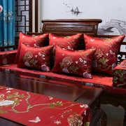 Ghế gỗ gụ Trung Quốc đệm gỗ gụ sofa arhat nệm gỗ rắn ghế ăn vòng đệm đệm pad tùy chỉnh