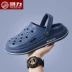 [Huili] Baotou Dép Thể Thao Croc Giày Nam Mùa Hè Áo Khoác Ngoài Dép Sandal Chống Trơn Trượt Thoáng Khí Giày Đi Biển HL96 shop bán dép đi biển 