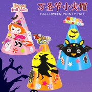 Năm mới Halloween Mũ trẻ em DIY Giấy Pumpkin Witch Hat Mẫu giáo Handmade Chất liệu sáng tạo Quà tặng