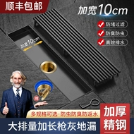 Tùy chỉnh 
            nhà tắm thoát nước sàn thép không gỉ 304 mở rộng dịch chuyển lớn dải dài phòng tắm phòng tắm cống chống mùi súng tro thoát sàn inax