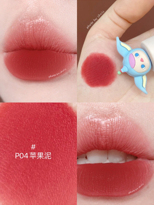 P04 & Apple Pureejuduo  lip mud Bubble mat jointly summer At Par student Bean paste Lip Glaze Minority brand Lipstick