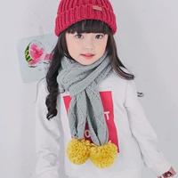 Демисезонный детский милый удерживающий тепло шарф, в корейском стиле, подходит для подростков