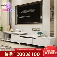 Nội thất Palace Weiyi tối giản hiện đại căn hộ nhỏ sơn trắng phòng khách TV tủ bàn cà phê kết hợp bộ giường pallet