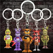 Trò chơi harem nửa đêm năm đêm của gấu Teddy xung quanh một bộ 5 móc khóa búp bê mặt dây chuyền đồ chơi trẻ em - Game Nhân vật liên quan