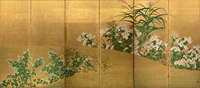 Японская национальная картина сокровищ Осенний экраны экрана экрана 2 110x251 ПАМЕЧАЯ