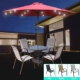 Стол и стул зонтичный набор (цвет зонтика и освещение)