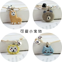 "Pet nhỏ dễ thương" Handmade Sen Cartoon Braid Bracelet Nữ Bell Vòng đeo tay bằng gốm đơn giản Phụ kiện gốm thạch anh tóc xanh