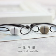 "Cuộc sống tình yêu" handmade đôi vòng tay gốm sứ Hàn Quốc vòng tay nữ thời trang tay đơn giản vòng tay trang sức