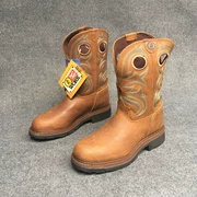 Ngoài trời một chân giày của nam giới độc đoán cowboy boots đầu thép da khởi động xe máy rider boots 42 yards