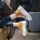 Giày vải cao cấp nữ 2020 mùa xuân mới phiên bản Hàn Quốc ulzzang dày đáy hoang dã sinh viên retro Hồng Kông hương vị giày hội đồng quản trị - Plimsolls