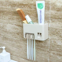 Зубная щетка установлена ​​на полке многофункциональная ванная комната для ванной комнаты домашняя стена -сжима