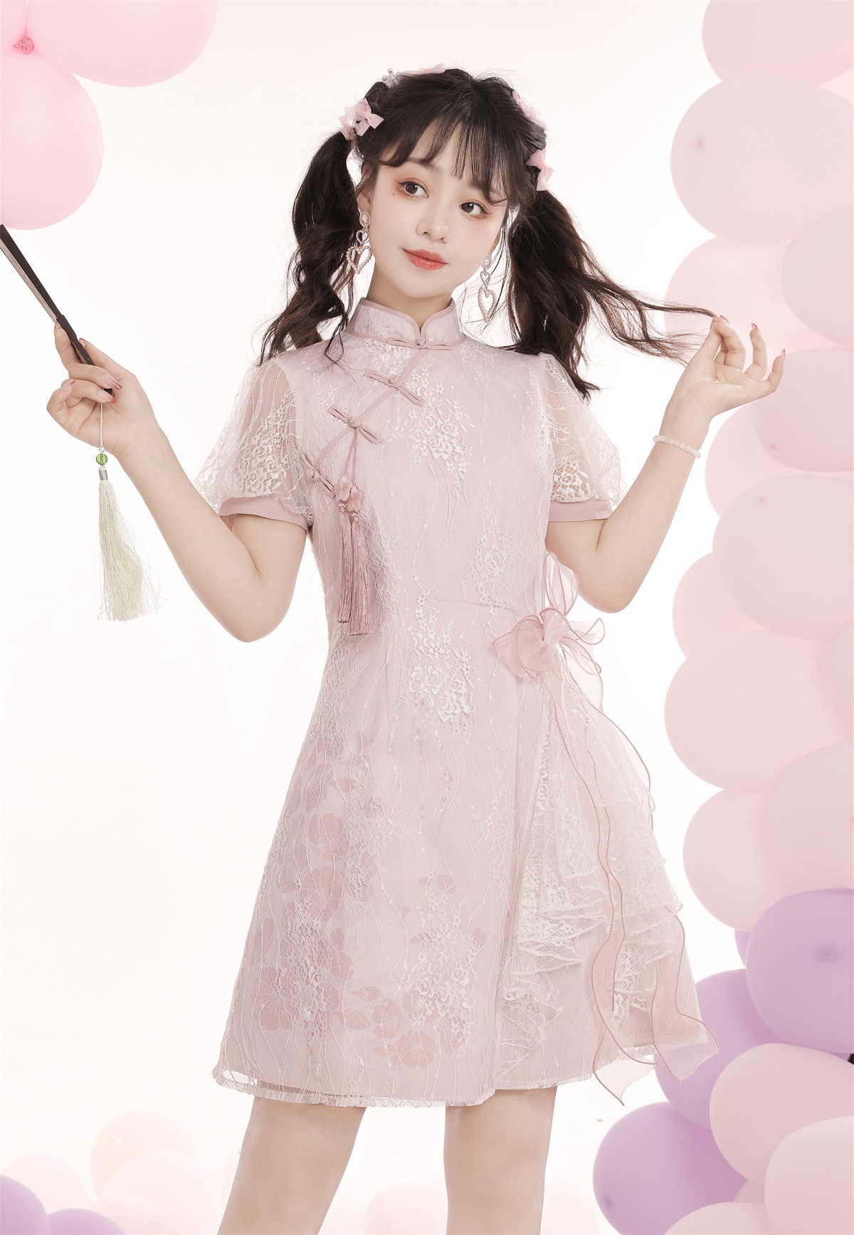  L (spot)+Pink cheongsam (full amount)   - $3.14 