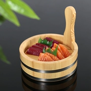 Nhật Bản và Hàn Quốc xử lý duy nhất xử lý thùng gỗ sushi tấm gỗ sushi sashimi nồi nồi đặc trưng nghệ thuật món ăn bộ đồ ăn hải sản đĩa - Tấm