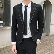 Bộ đồ liền thân nam phiên bản Hàn Quốc phiên bản tự tu 2019 mới của Anh cá tính đẹp trai nhỏ phù hợp với áo hai dây nam - Suit phù hợp
