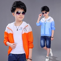 2018 new boy quần áo chống nắng bé mùa hè siêu mỏng áo khoác trẻ em của quần áo chống nắng cậu bé lớn thở điều hòa không khí áo sơ mi áo choàng chống nắng cho bé