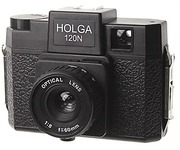LOMO camera Holga 120N rò rỉ ánh sáng thạc sĩ nhựa màu đen ống kính nhựa có thể được kết nối với màu flash máy ảnh retro