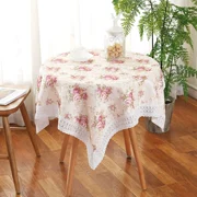 Vải Hàn Quốc nhỏ vuông bàn tròn khăn trải bàn vườn vải bàn cà phê vải bàn dài bàn vải máy giặt đầu giường bìa