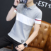 Mùa hè người đàn ông mới của t-shirt ngắn tay áo polo Hàn Quốc phiên bản của xu hướng áo sơ mi nửa trục cơ thể 桖 men chì áo sơ mi Áo phông ngắn