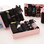 Cô gái Nhật Bản đồ lót sexy ren bông vải đen tam giác đồ lót thấp eo phụ nữ đồ lót hộp quà tặng
