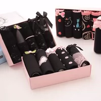 Cô gái Nhật Bản đồ lót sexy ren bông vải đen tam giác đồ lót thấp eo phụ nữ đồ lót hộp quà tặng quan lot khe nam gioi