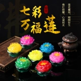 Yongcheng Wax Ploating Water Pack Crystal Landscape Lotus Lotus Latus Land Желаем желать молиться за предоставление фонаря Лотос Лотос Свеча