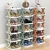 Cấp nhập cảnh giá để giày nhỏ gấp tại nhà đơn giản cửa tủ giày giày lưu trữ nhiều lớp tiết kiệm không gian ký túc xá nhà cho thuê kệ nhựa để giày dép kệ gỗ để giày Kệ giày dép