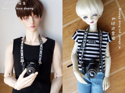 taobao agent Homemade BJD.SD3 points 4 points Giant Baby Uncle Mini baby with camera props accessories Camera SLR 20CM doll
