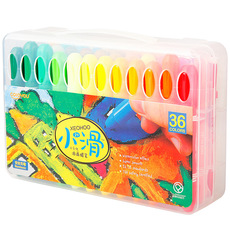 Масляная пастель 卡乐优油画棒36色可洗可擦宝宝涂色水溶性儿童彩色绘画笔小滑蜡笔