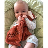 Детское успокаивающее полотенце для новорожденных, успокаивающая плюшевая игрушка, слюнявчик, ручная кукла, можно грызть