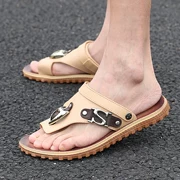 2018 giới trẻ mới Hàn Quốc dép xỏ ngón chống trượt dép nam mùa hè sử dụng đôi giày thông thường Giày đi biển của Anh