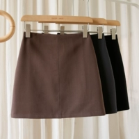Цветная осенняя демисезонная юбка, модная приталенная мини-юбка, 2021 года, в корейском стиле, с акцентом на бедрах, высокая талия, А-силуэт