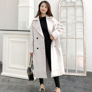 Chống mùa giải phóng mặt bằng đặc biệt áo len mùa xuân và mùa thu mới phần dài dày Harajuku phong cách hai mặt áo len nữ