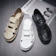 Dép nam đế xuồng mang giày mùa hè Baotou cho nam thoáng mát 2019 mới giản dị giày đế mềm đế mềm - Sandal