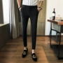 Mùa xuân mới màu đen quần dài quần âu nam giới của Hàn Quốc thanh niên chân quần nam tự trồng chín điểm xu hướng quần quần bò nam đẹp