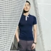 Horizon Men Ice Silk Cổ áo Colorblocked Slim Polo Áo ngắn tay áo thun hàng ngày Ve áo mùa hè ngắn tay - Polo áo polo nam đẹp Polo