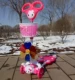 Розовая игрушка «Ветерок», мультяшная корзина