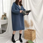 Áo len mùa thu 2018 mới của phụ nữ Hàn Quốc áo len mỏng mỏng kích thước lớn dài áo len lông thủy triều