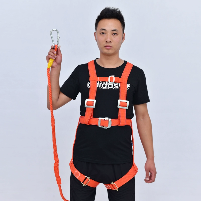 Đai an toàn độ cao năm điểm đai an toàn toàn thân hai lưng công trường xây dựng bộ dây an toàn chống rơi làm việc ngoài trời dây cáp an toàn ban công dây cứu sinh an toàn 