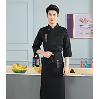 Топ + фартук черный