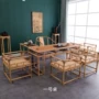 Trung Quốc tre và mây Kung Fu bàn cà phê sáng tạo bàn trà bàn ghế kết hợp bàn trà cổ bàn trà đơn giản - Phòng trẻ em / Bàn ghế bàn học hòa phát cho bé
