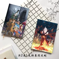 Notebook thứ năm cá tính xung quanh poster nhật ký sinh viên nhựa tay áo tải cuốn sách dày phần trò chơi anime - Carton / Hoạt hình liên quan hình sticker đẹp