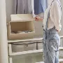 Tủ quần áo Nhật Bản lật hộp lưu trữ có thể tháo rời hộ gia đình cần thiết hàng ngày - Trang chủ hộp đựng mỹ phẩm có nắp