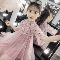 Trẻ em mặc váy trẻ em cung cấp 2019 xuân hè mới bé gái đầm ren bé gái nước ngoài không khí lưới công chúa - Khác shop quần áo trẻ em đẹp
